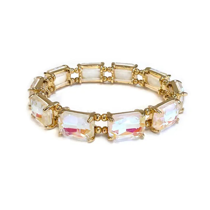 Emerald Cut Crystal Midi Bracelet