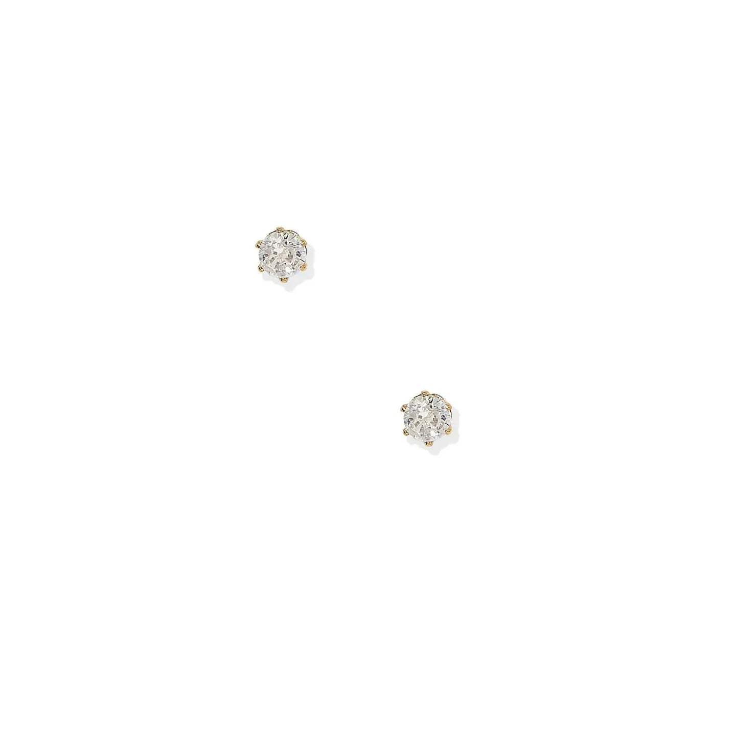 Micro Helen Gold Screwback Stud Earrings