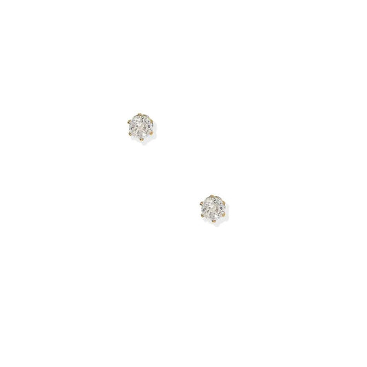 Micro Helen Gold Screwback Stud Earrings