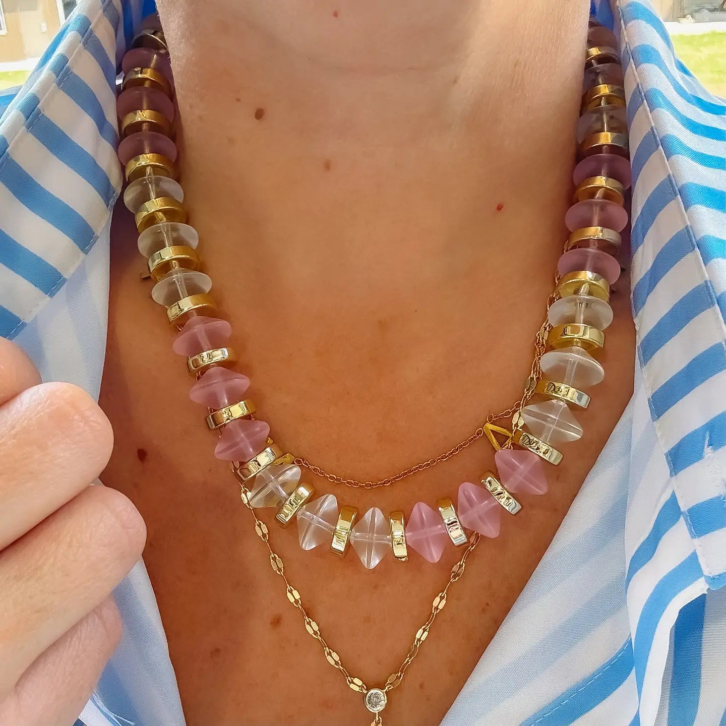 Frosted Blush Necklace
