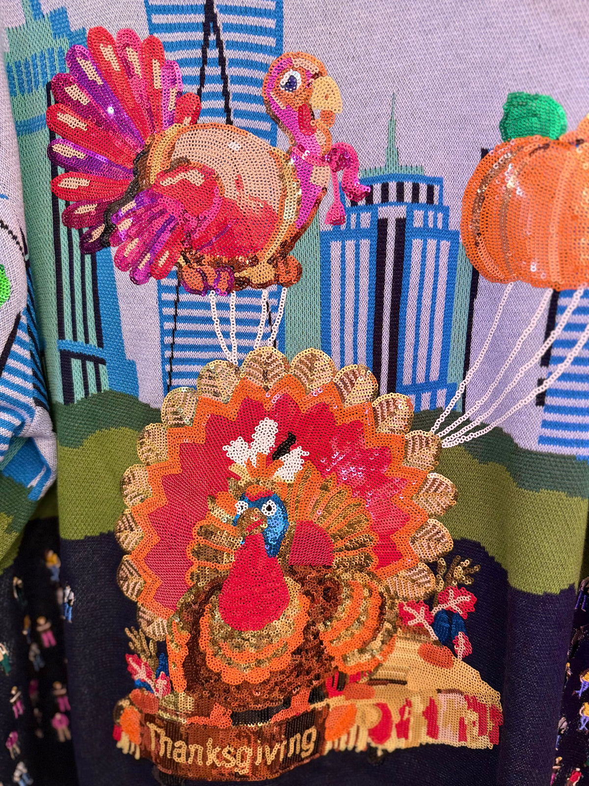 Multi Thanksgiving Parade Sweater | Queen of Sparkles
