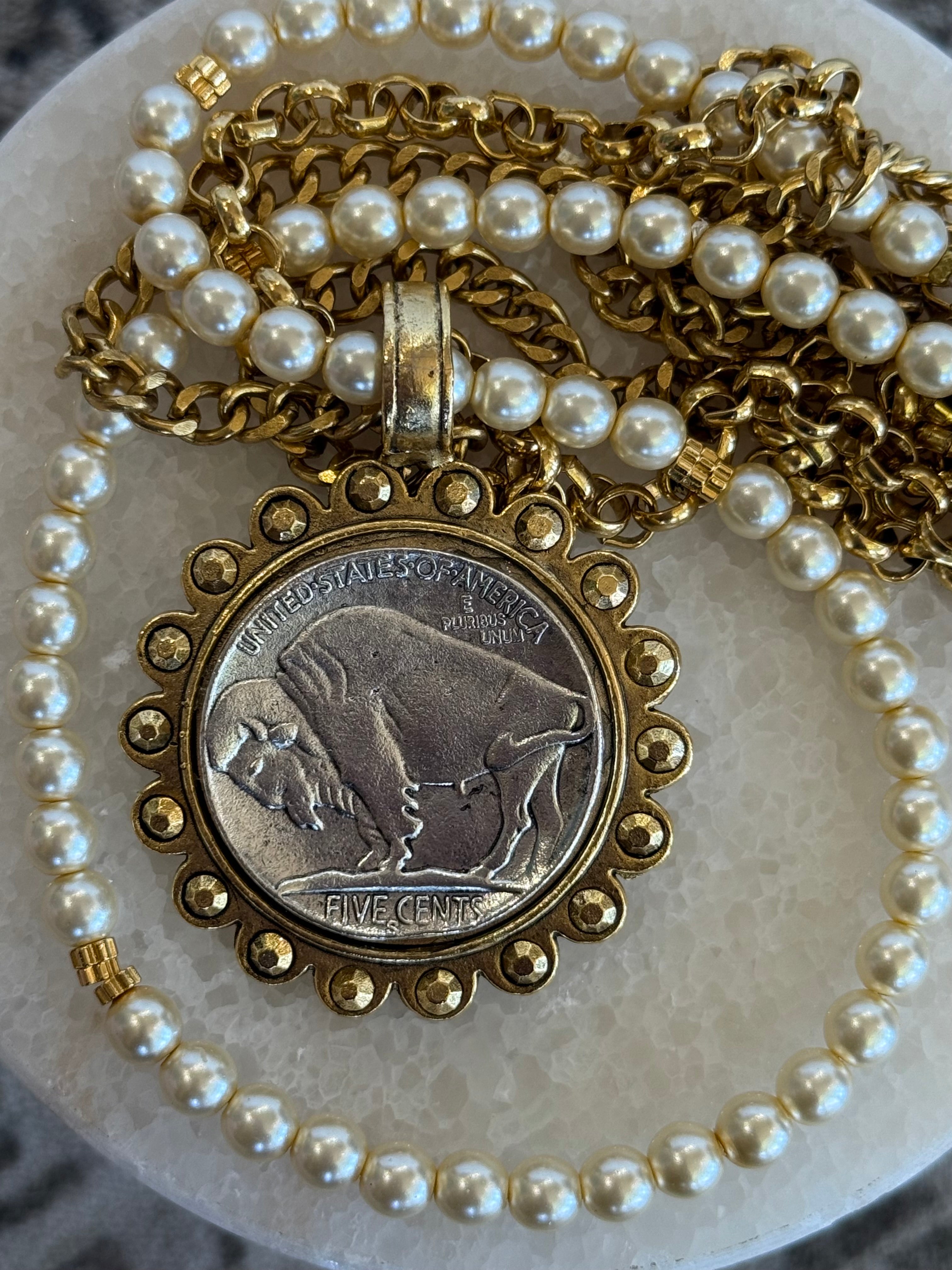 Free Spirit Layered Vintage Coin Necklace