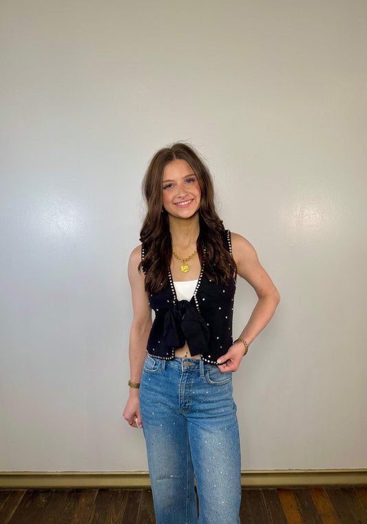 Bella Rhinestone Vest