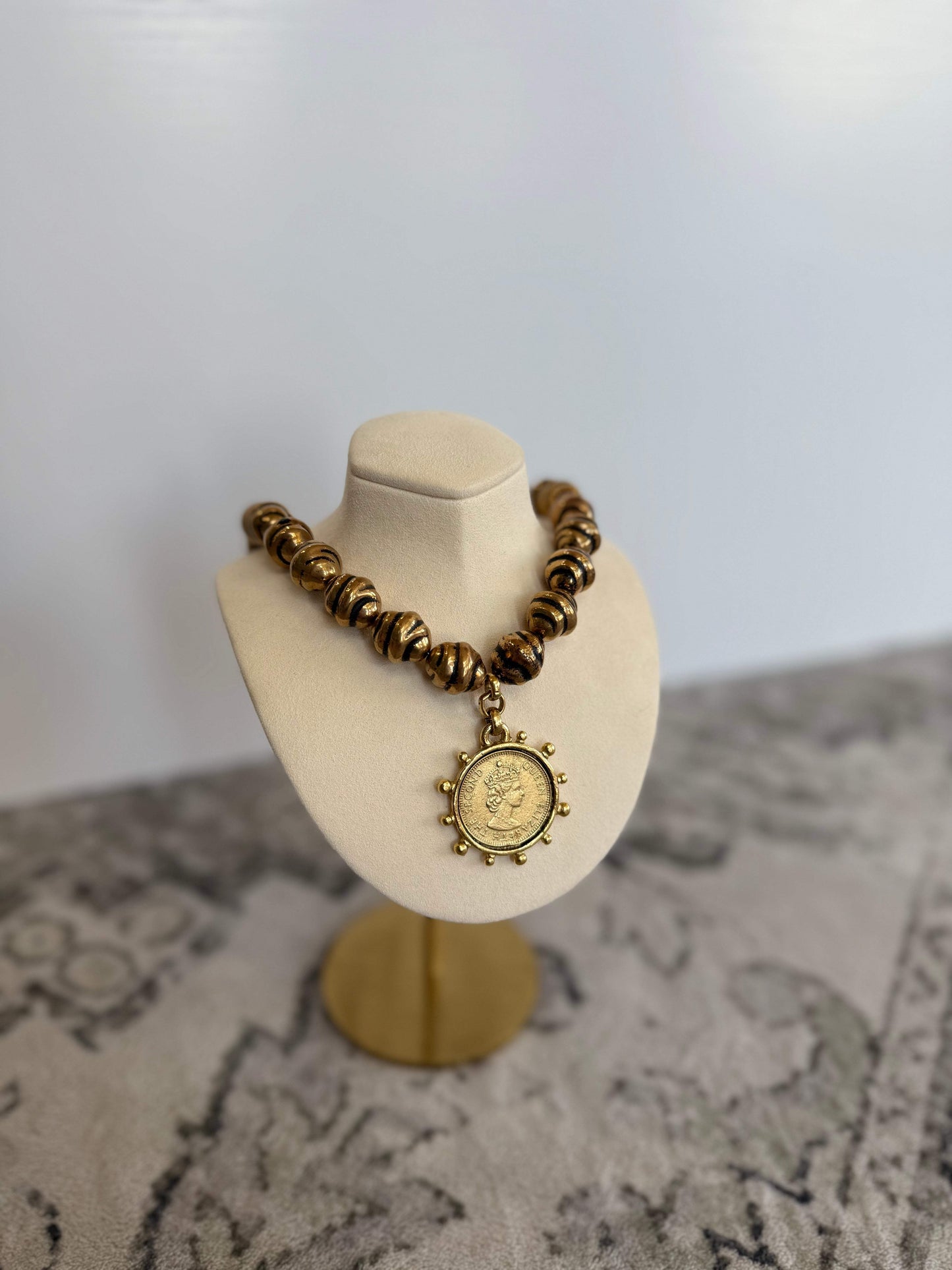 Old World Vintage Coin Necklace