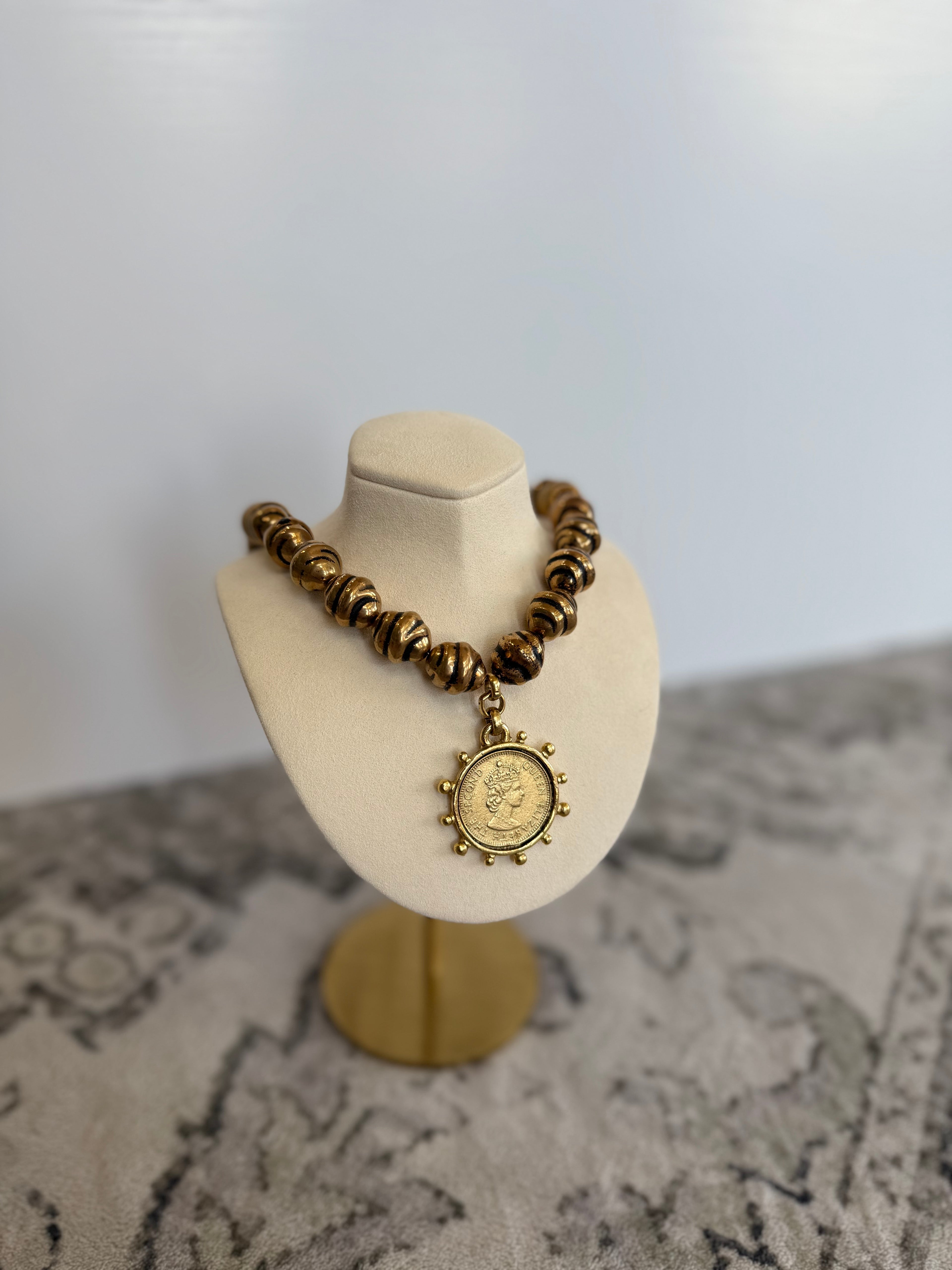 Old World Vintage Coin Necklace