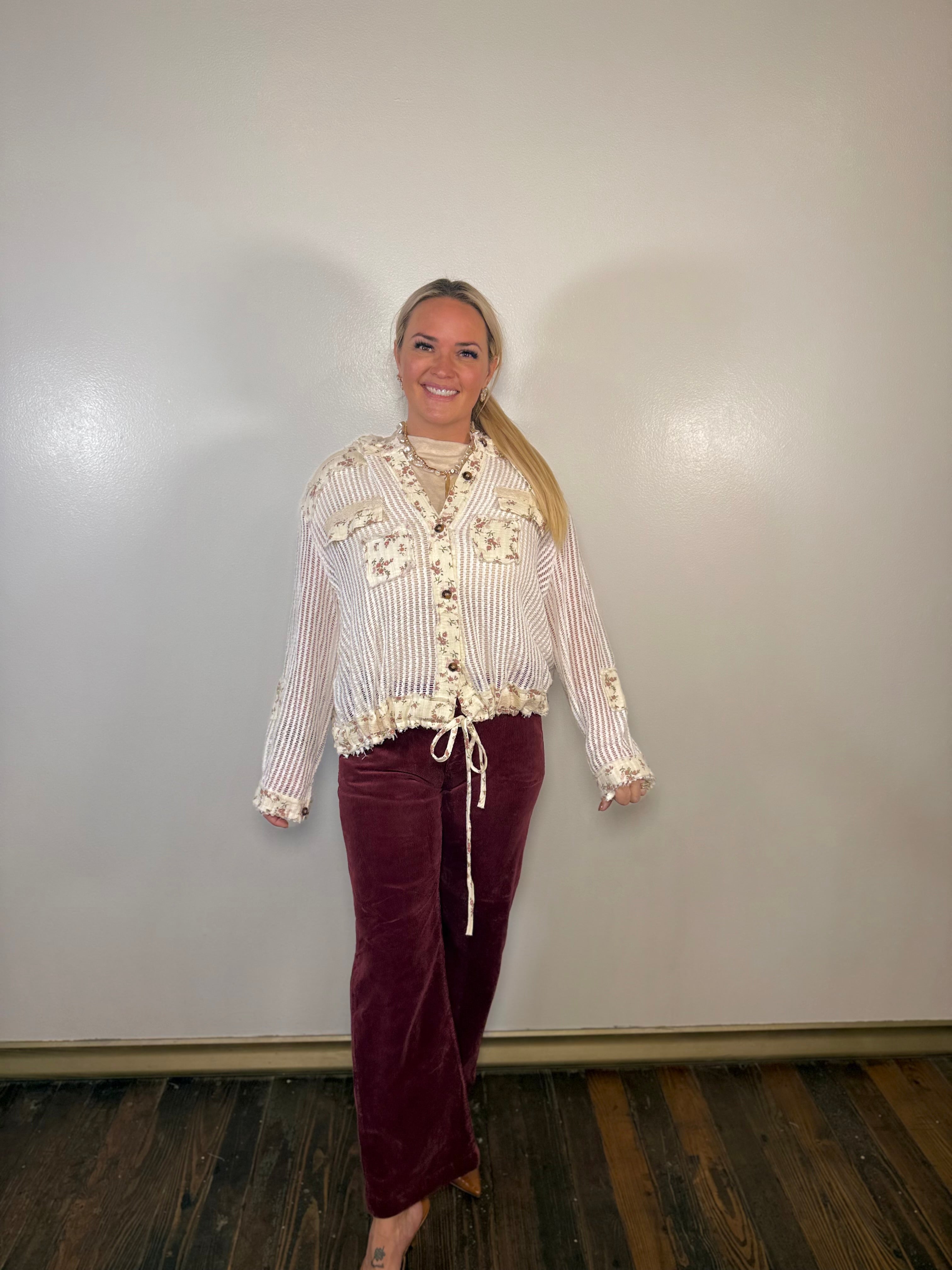 Tummy Control Mid Rise Ankle Straight Corduroy Pants | Risen Jeans | PLUS SIZE AVAILABLE