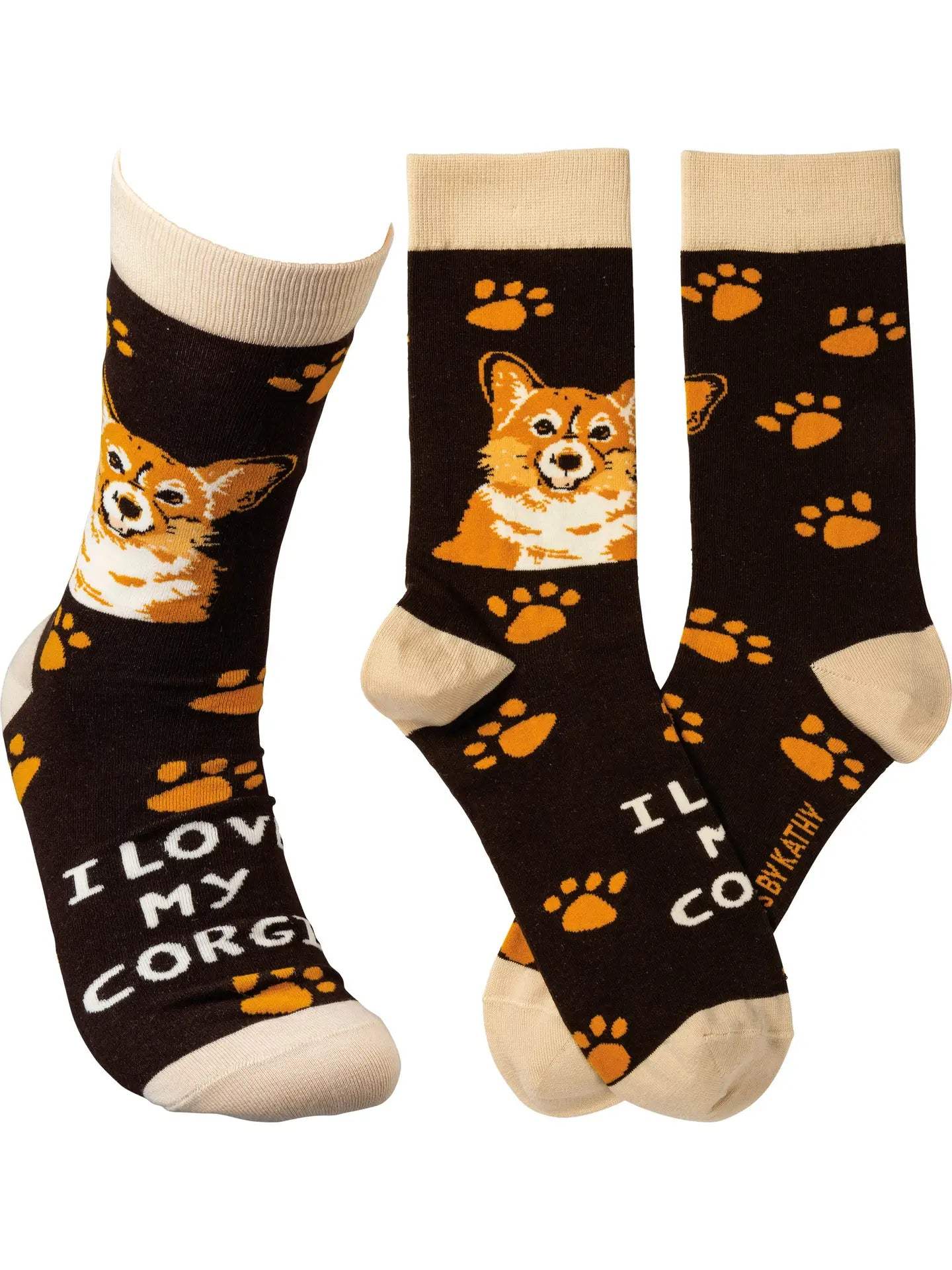 Classic Woven Crew Socks - Dogs