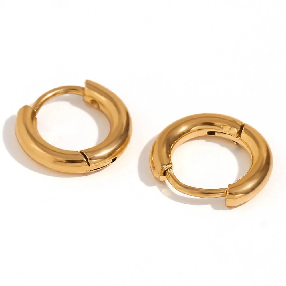 Simple Gold Huggies | Tarnish Free Stainless Steel