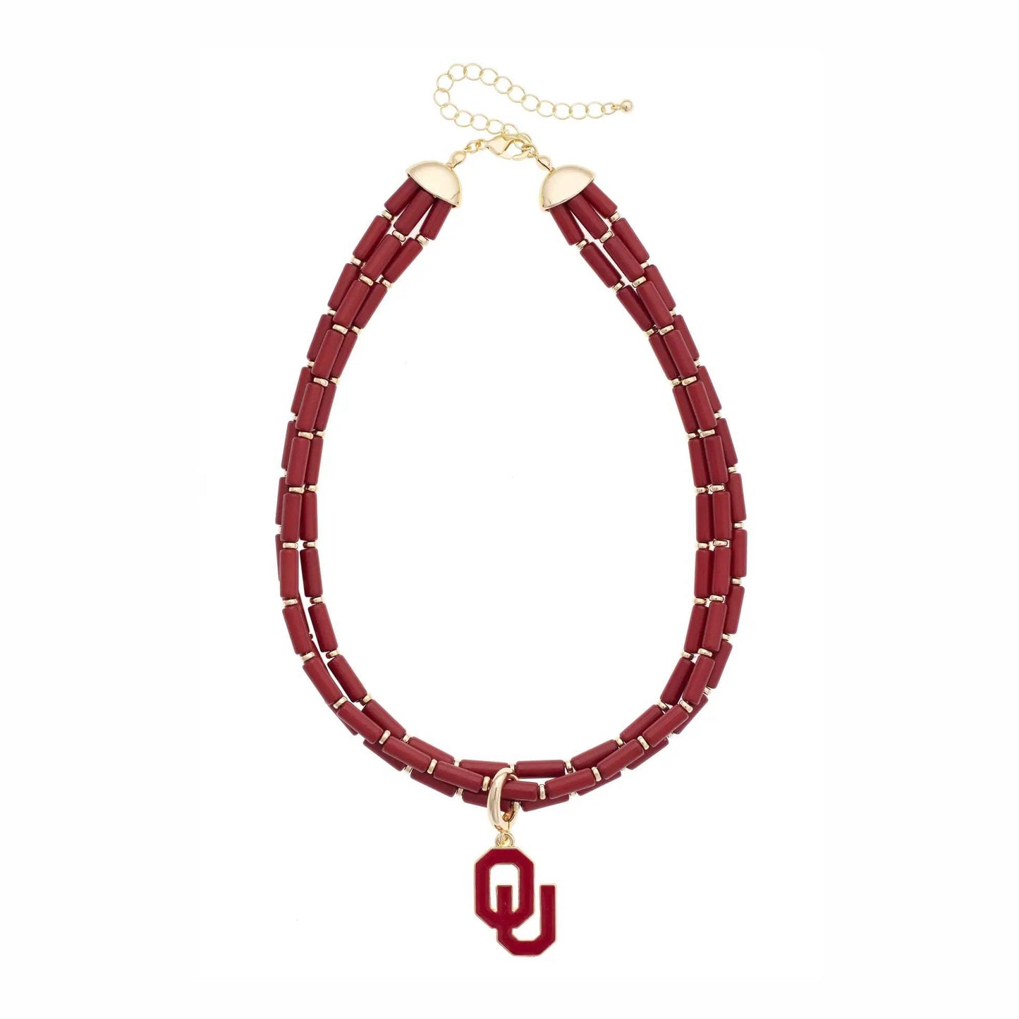 College Multi-Strand Logo Necklace