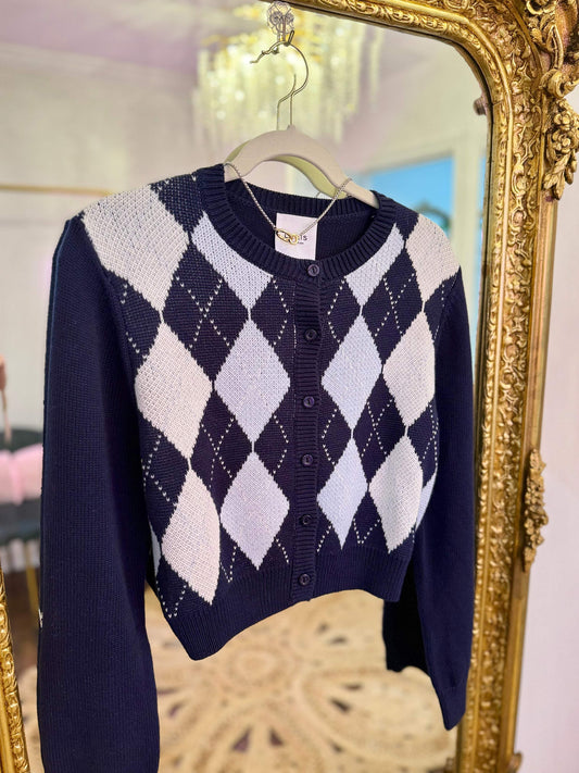 Argyle Allure Cardigan
