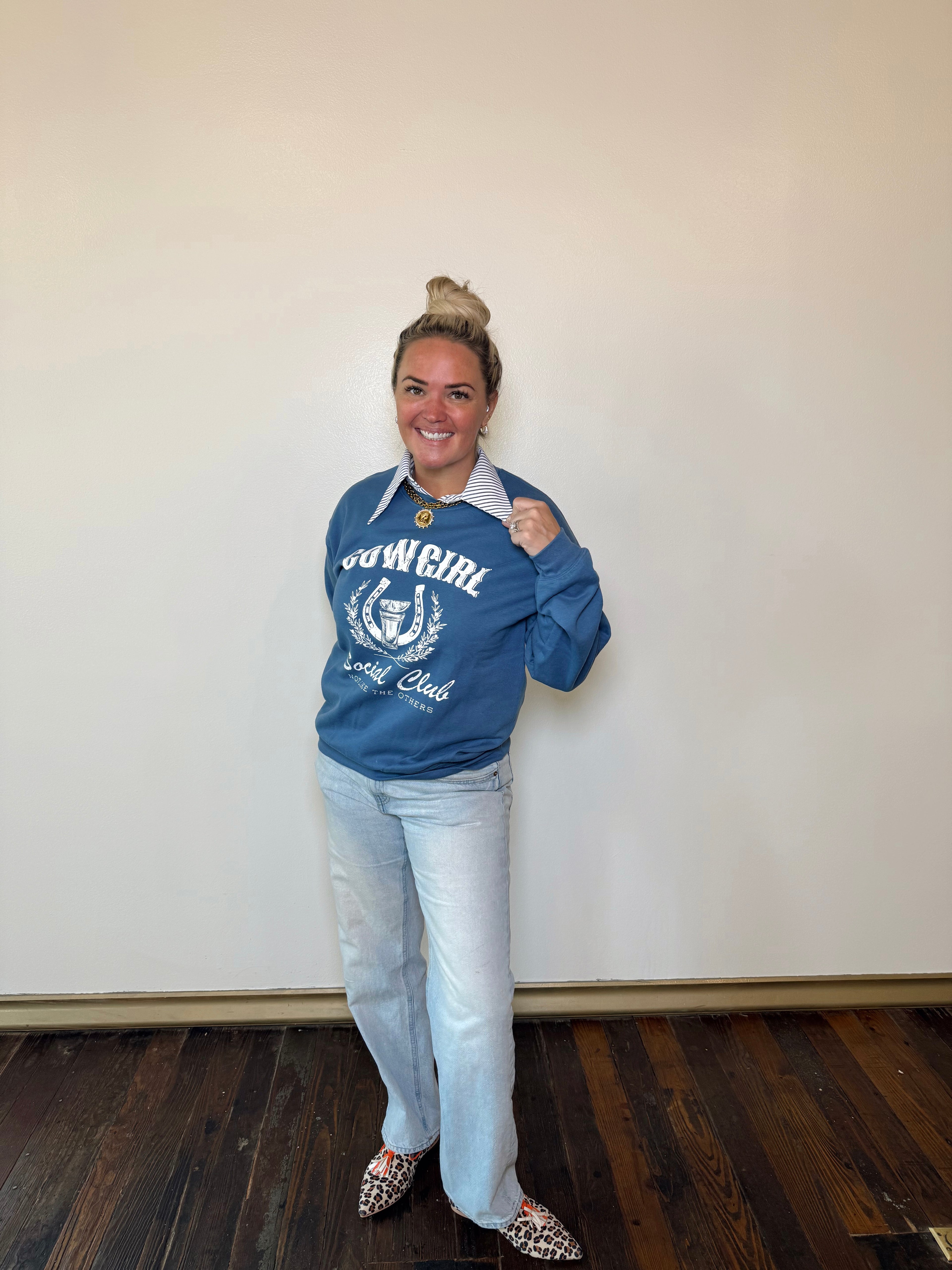 Cowgirl Social Club Crewneck | PLUS SIZE AVAILABLE