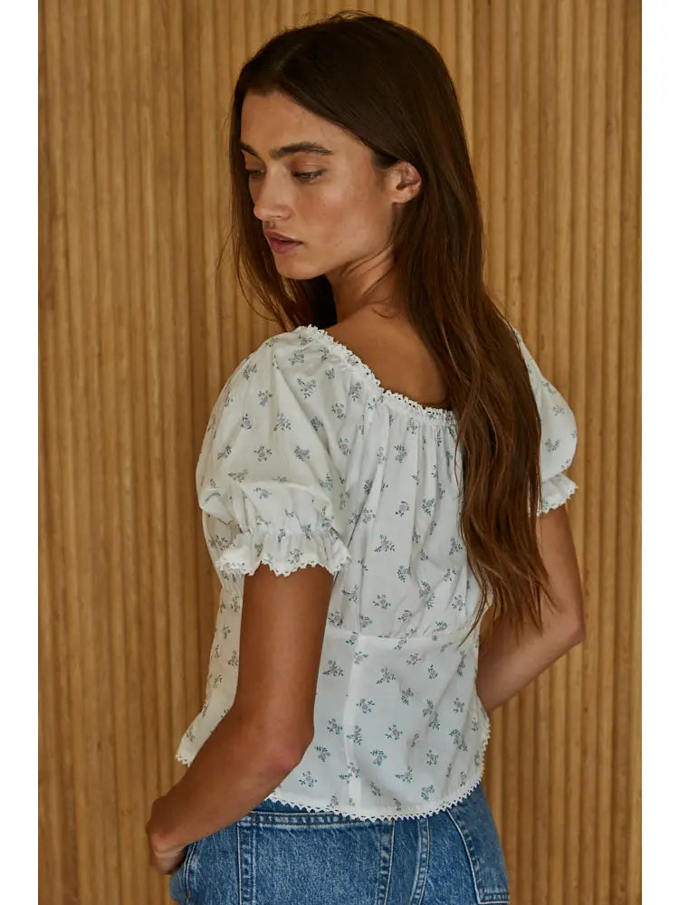 Aurora Woven Floral Top