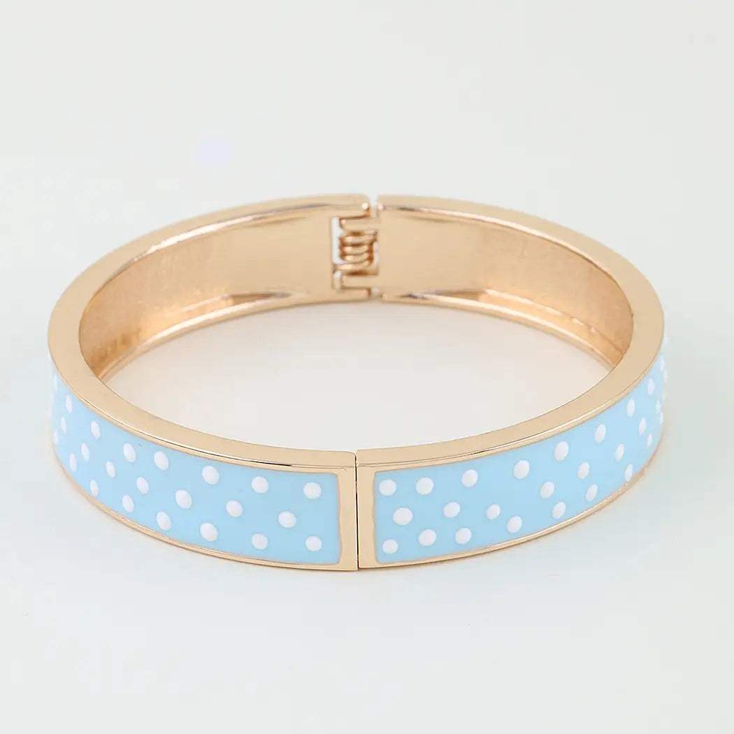 Bright Polka Dot Cuff Bracelet