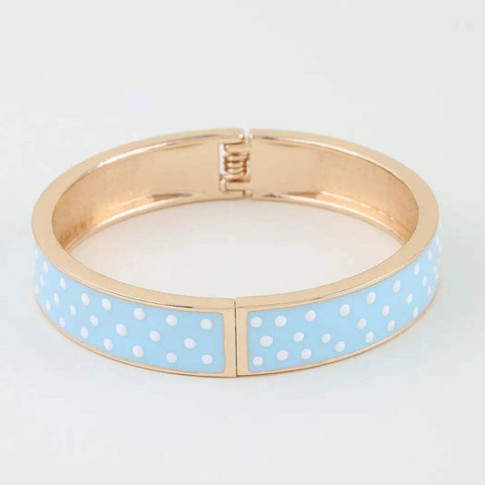 Bright Polka Dot Cuff Bracelet