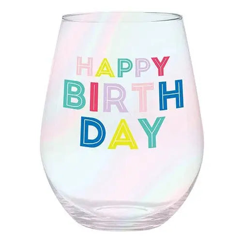 Birthday 30oz Jumbo Wine Glass
