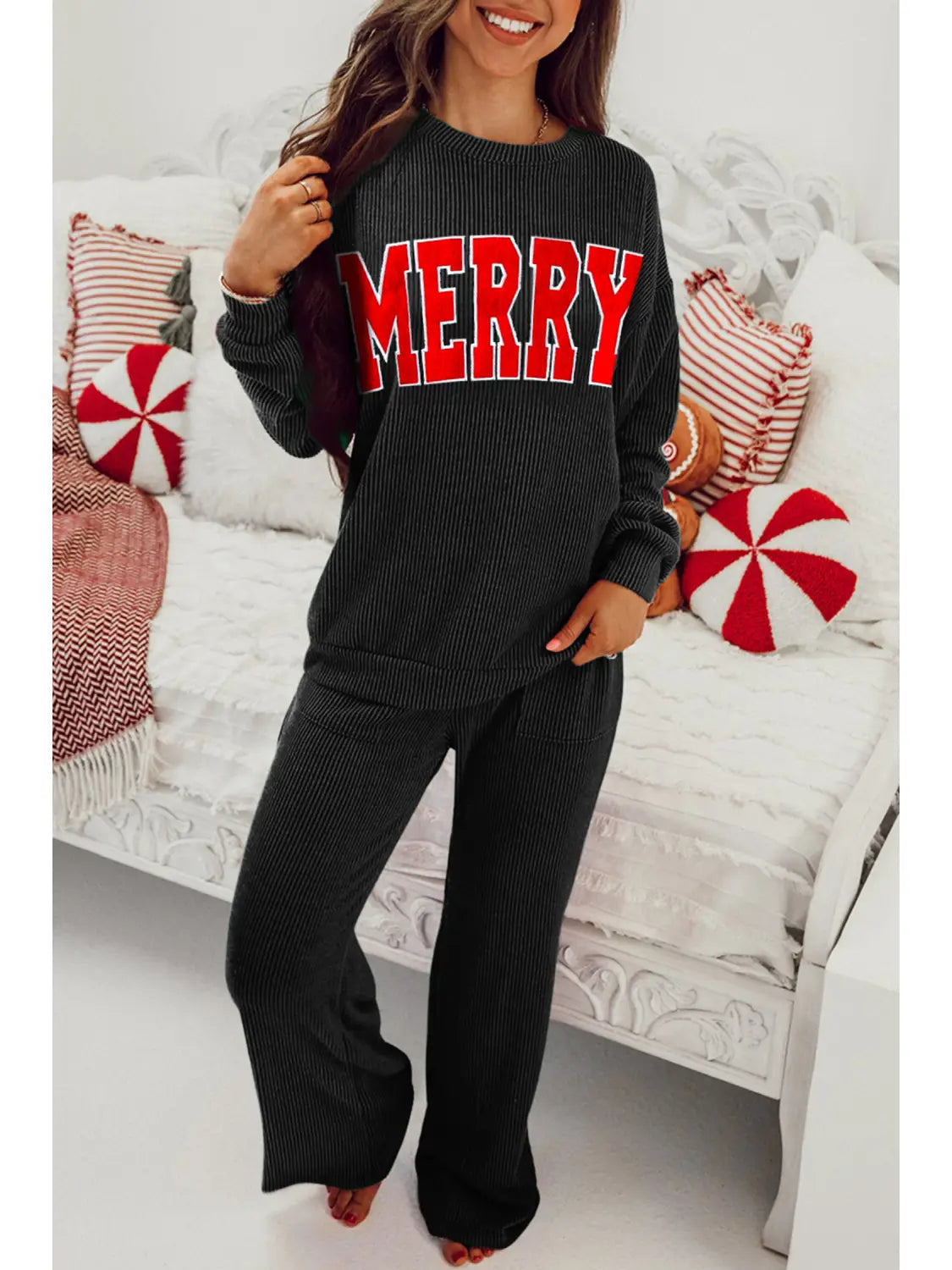 Merry Ribbed Cozy Set