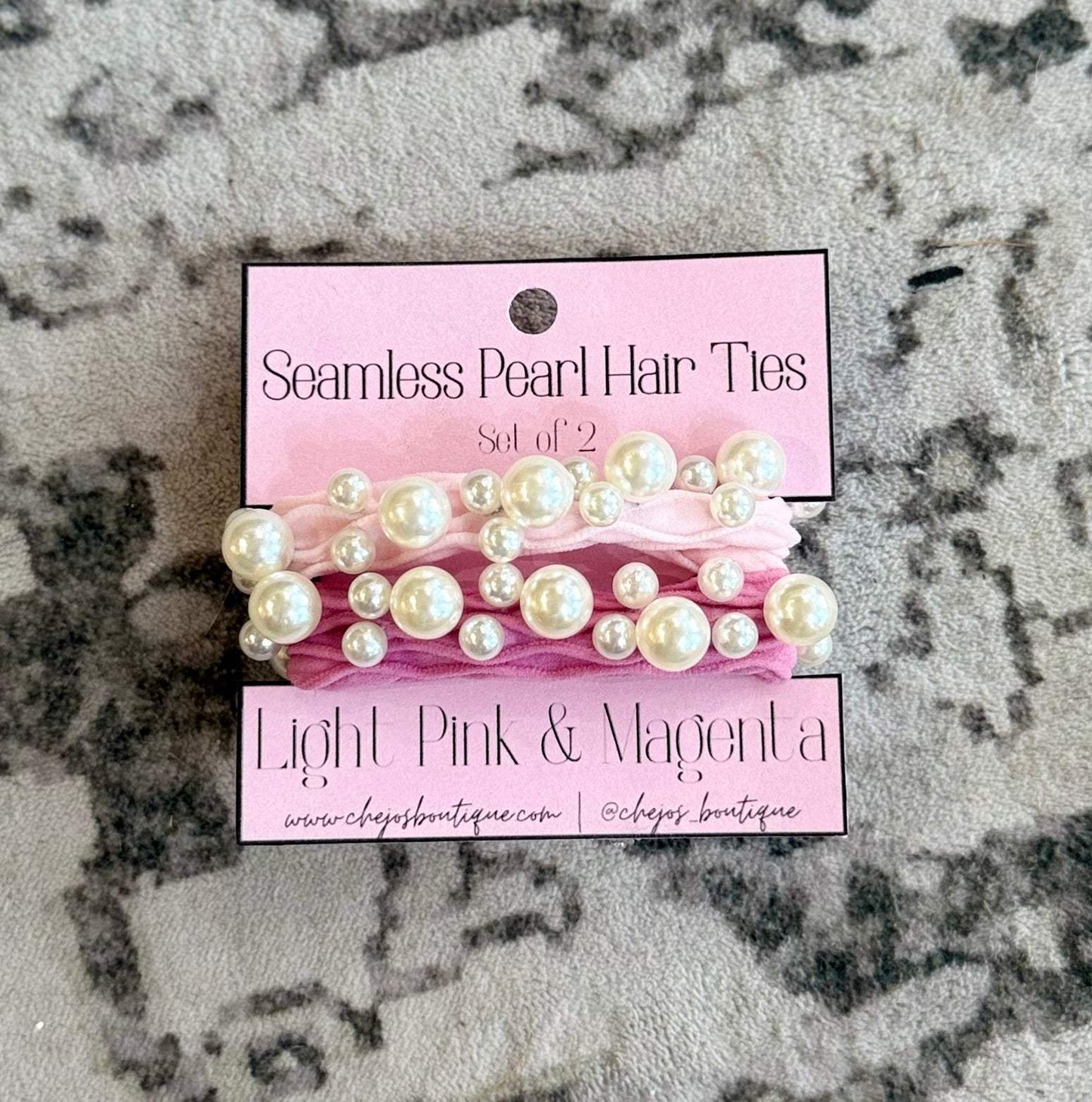 Seamless Pearl Hair Ties | Set of 2