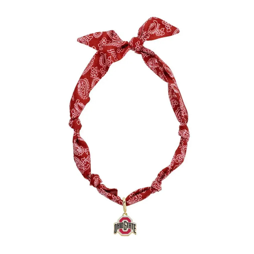 College Logo Bandana Scarf Necklace