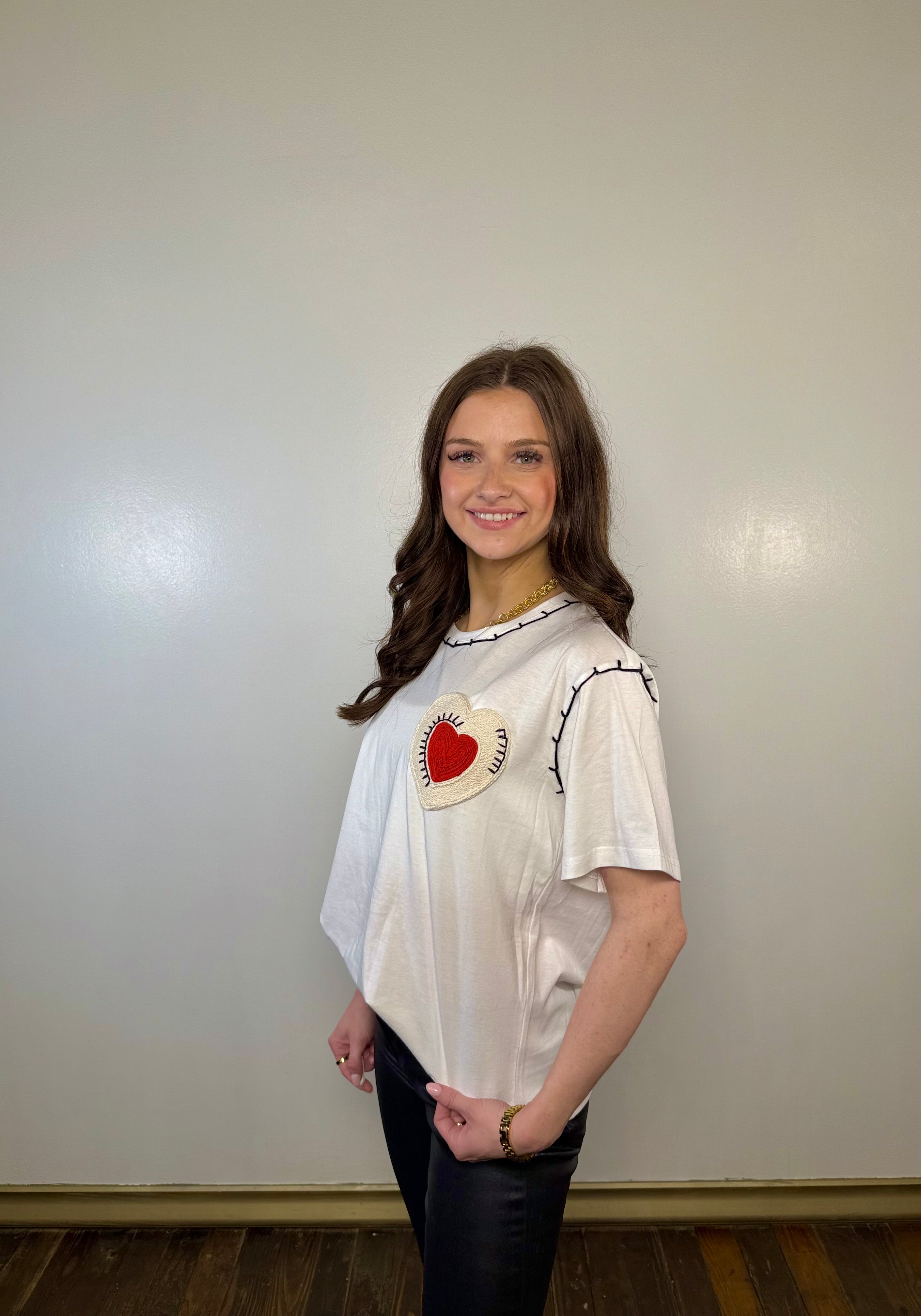 Threaded Heart Graphic Tee