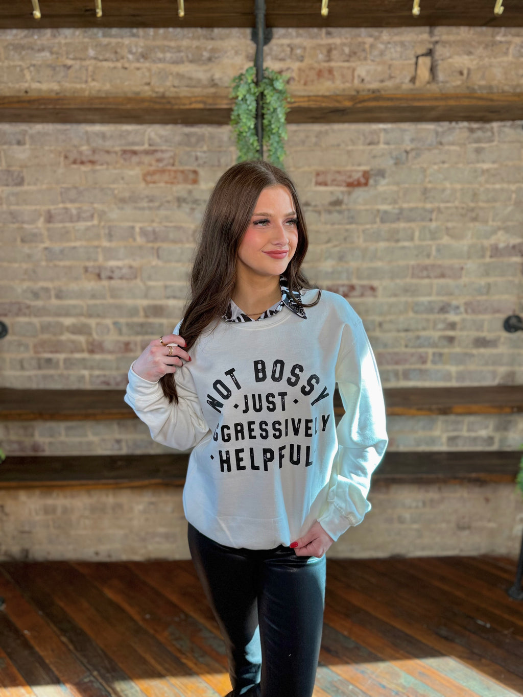 Not Bossy Sweatshirt | PLUS SIZE AVAILABLE