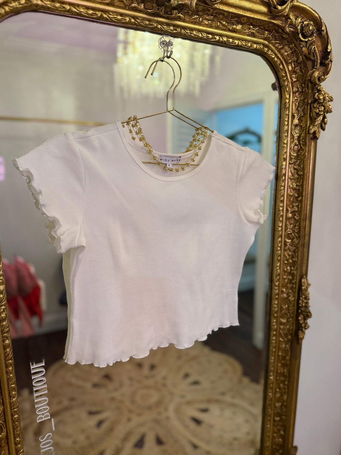 Chill Day Crop Waffle Tee