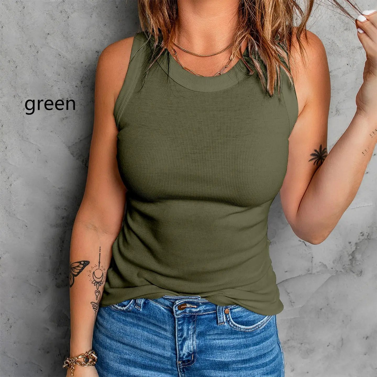 Sleeveless Basic Cami Tank Top | PLUS SIZE AVAILABLE
