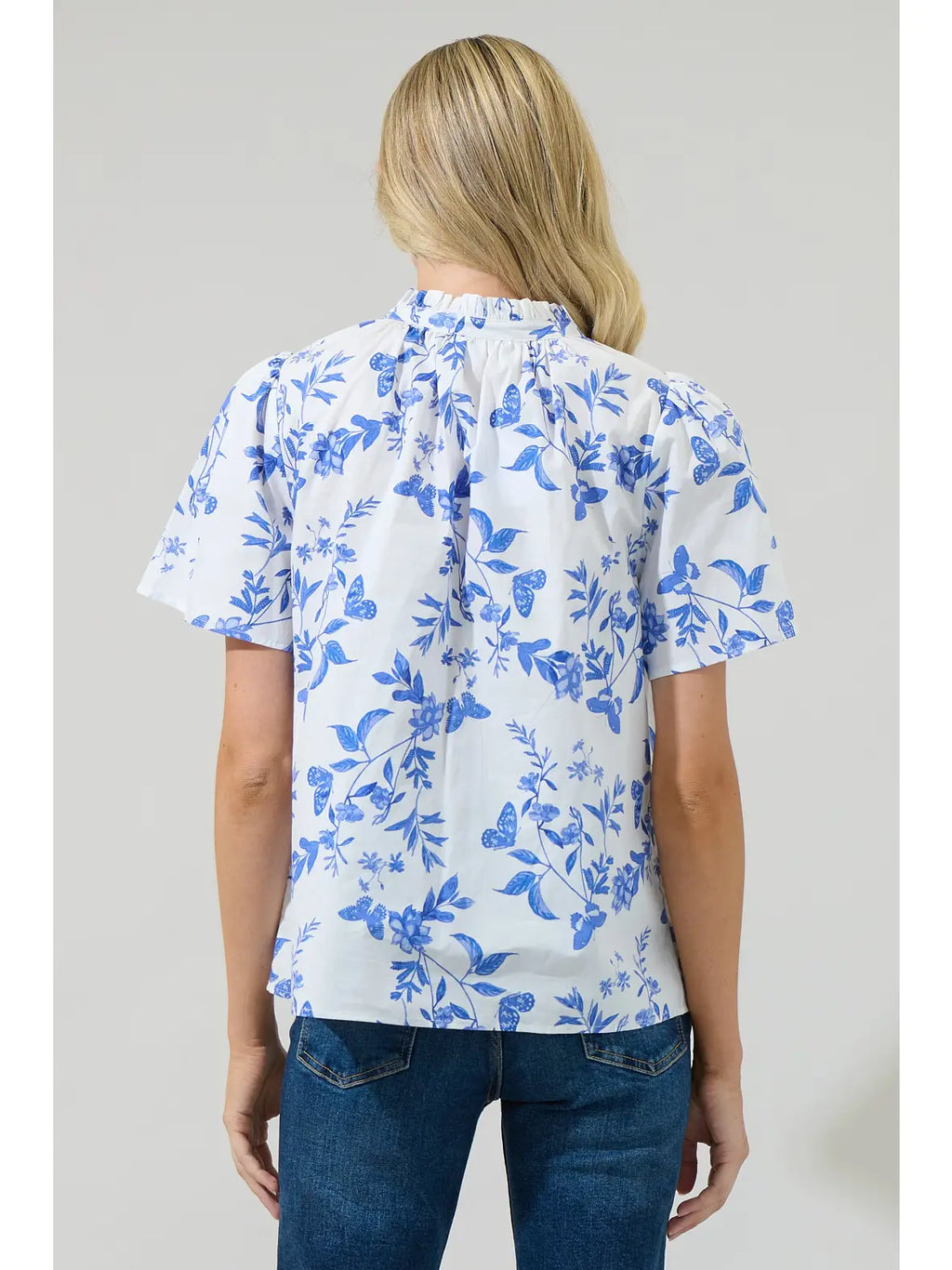 Leya Floral V-Neck Top