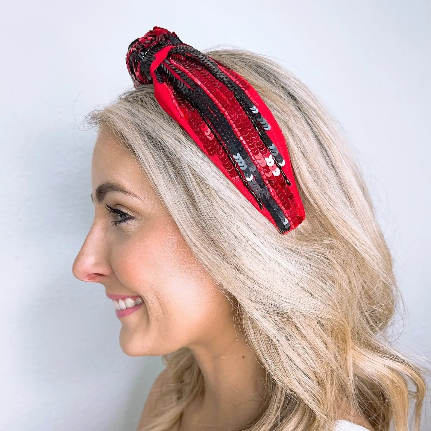 Striped Sequin Headband