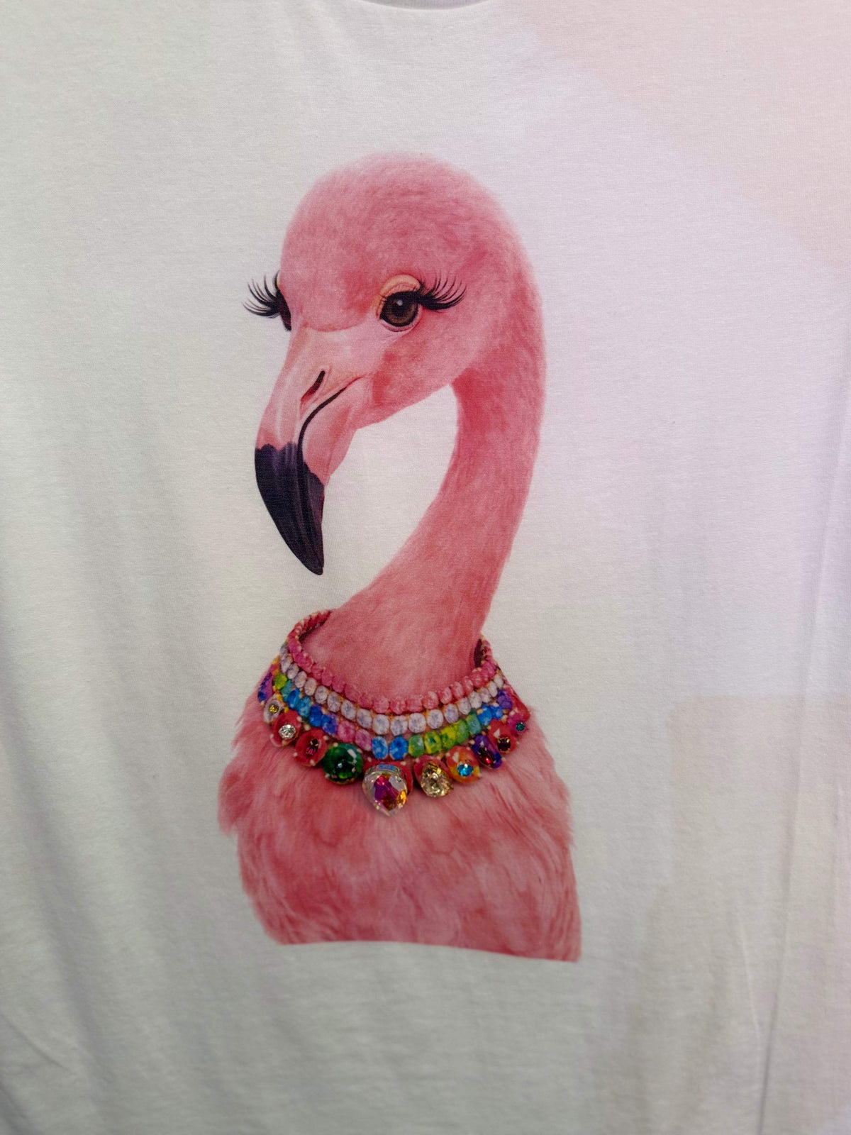 All Blinged Out Jeweled Animal Collar Tee