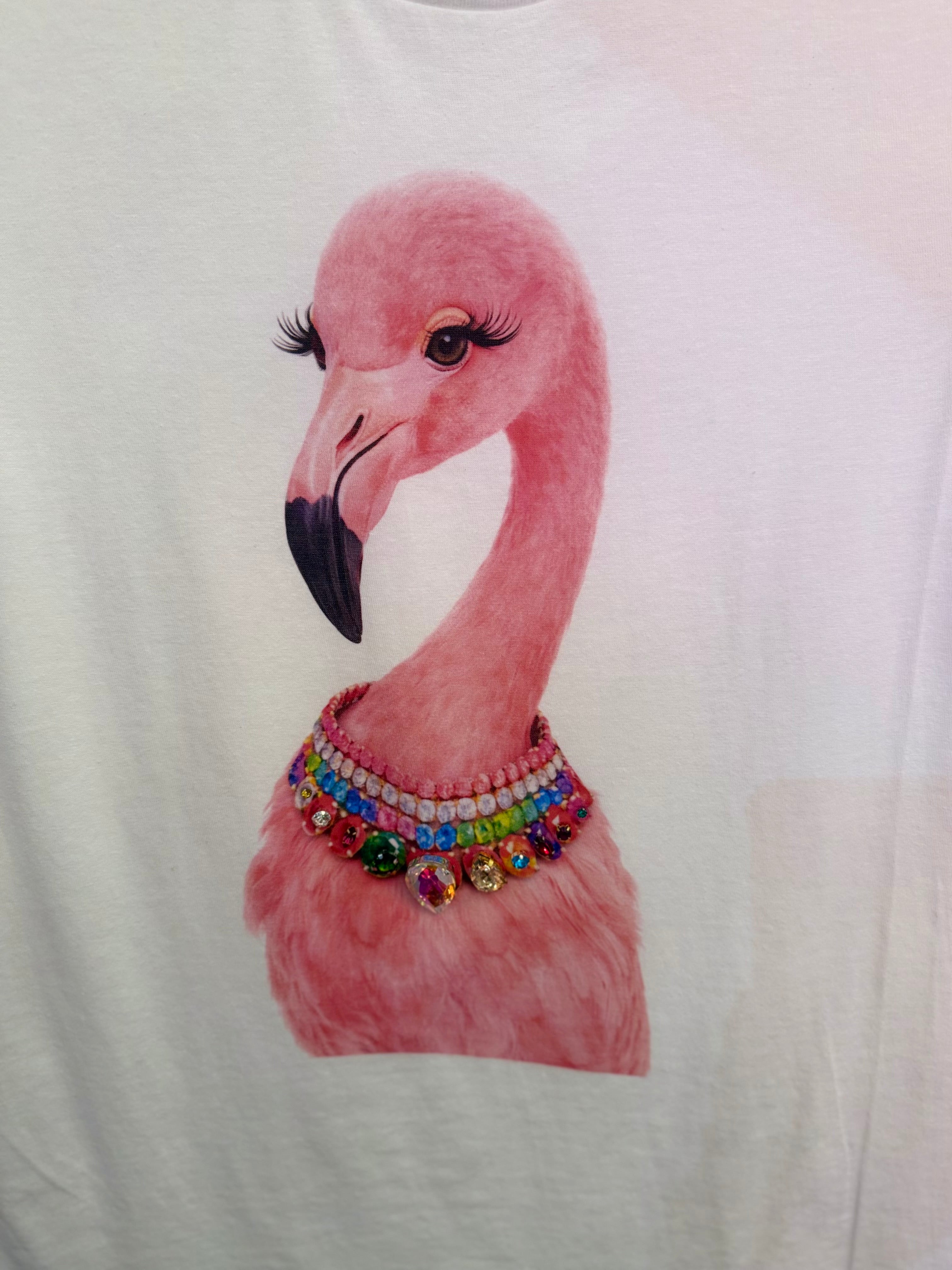 All Blinged Out Jeweled Animal Collar Tee