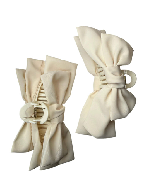Satin Bow Hair Clip