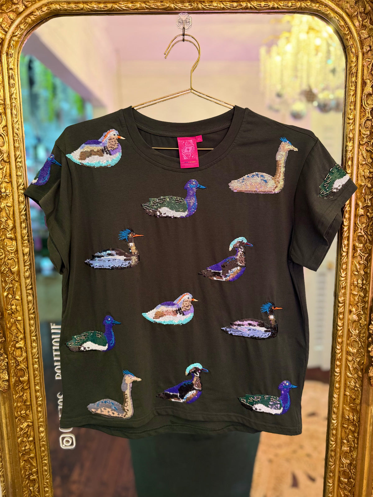 Dark Teal Multi Duck Tee | Queen of Sparkles