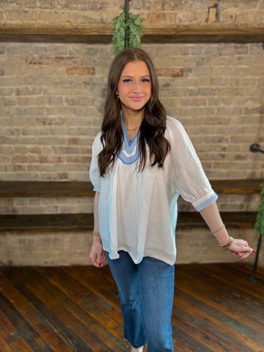 Urban Edge Pleated Blouse