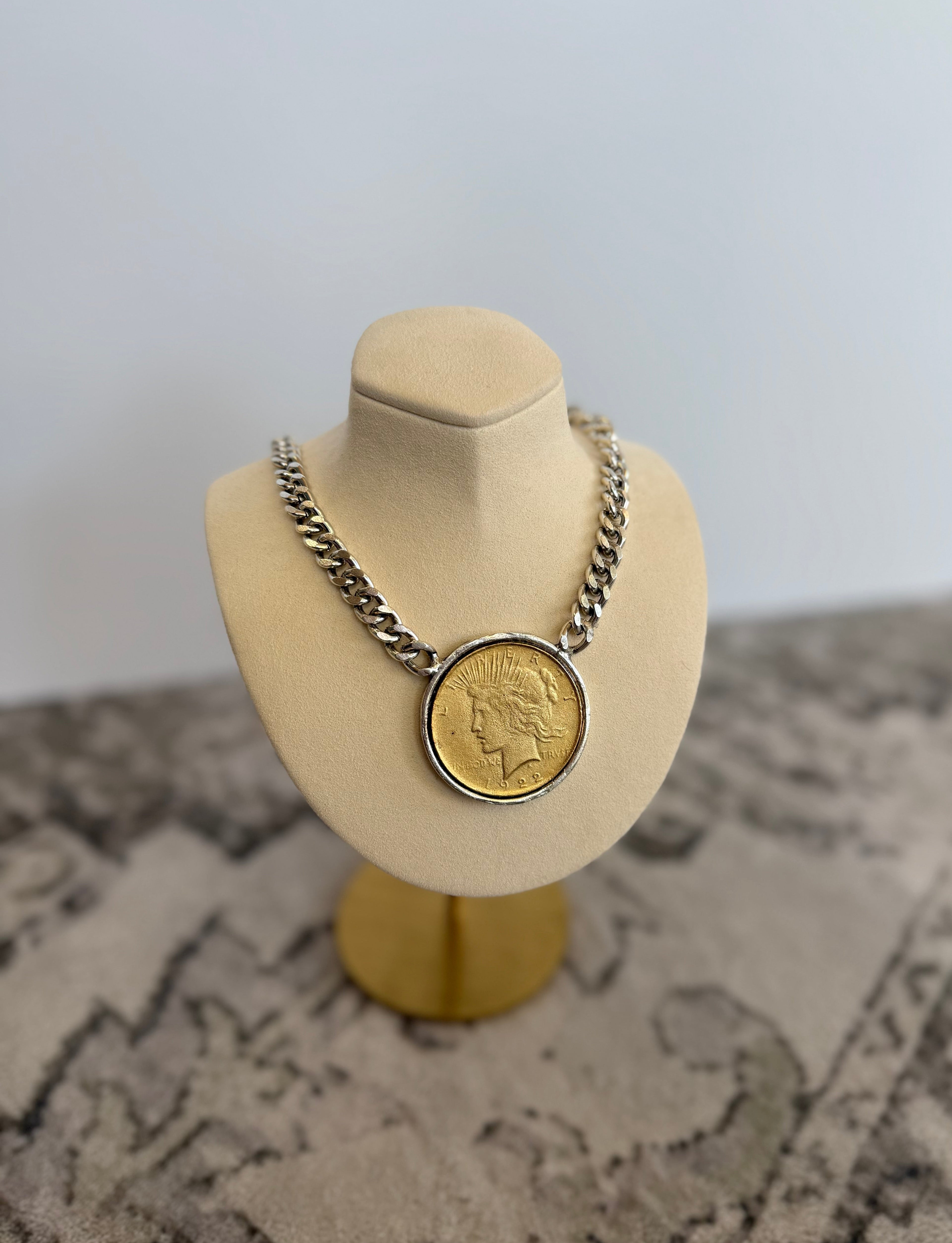 1922 Liberty Regal Vintage Coin Necklace