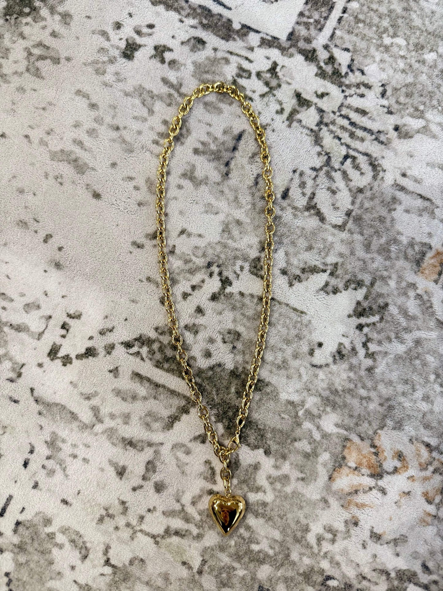 Adjustable Heart Chain Necklace  | Water Resistant