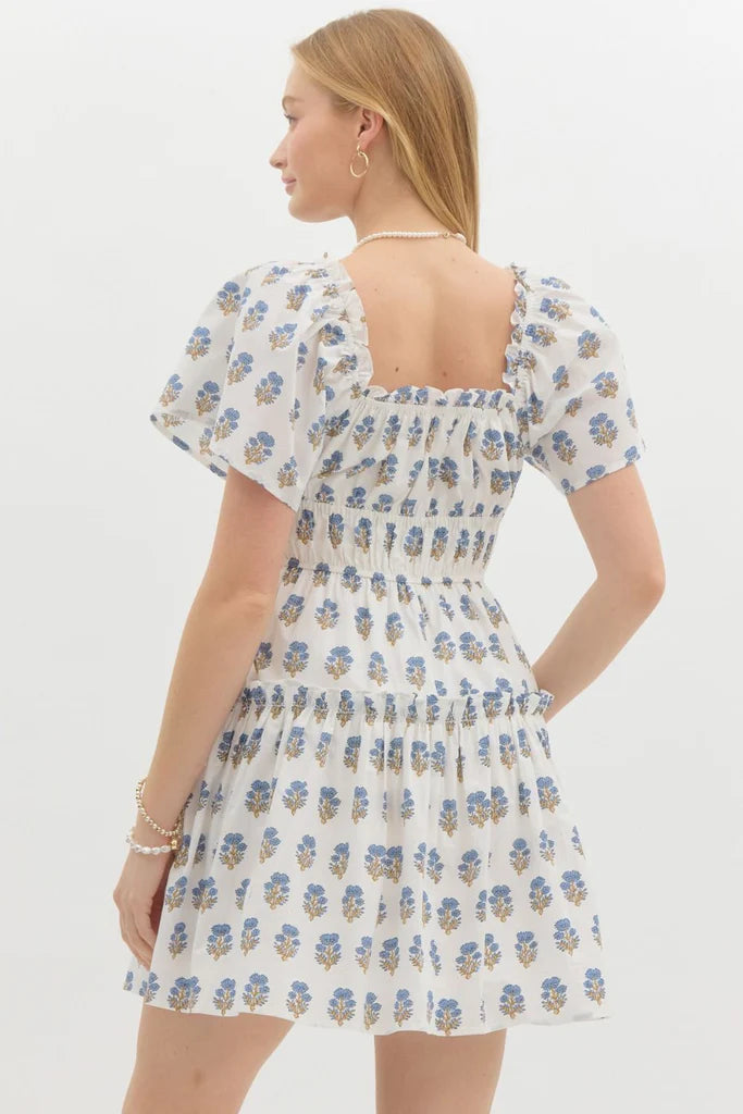 Audrey Tiered Bow Mini Dress