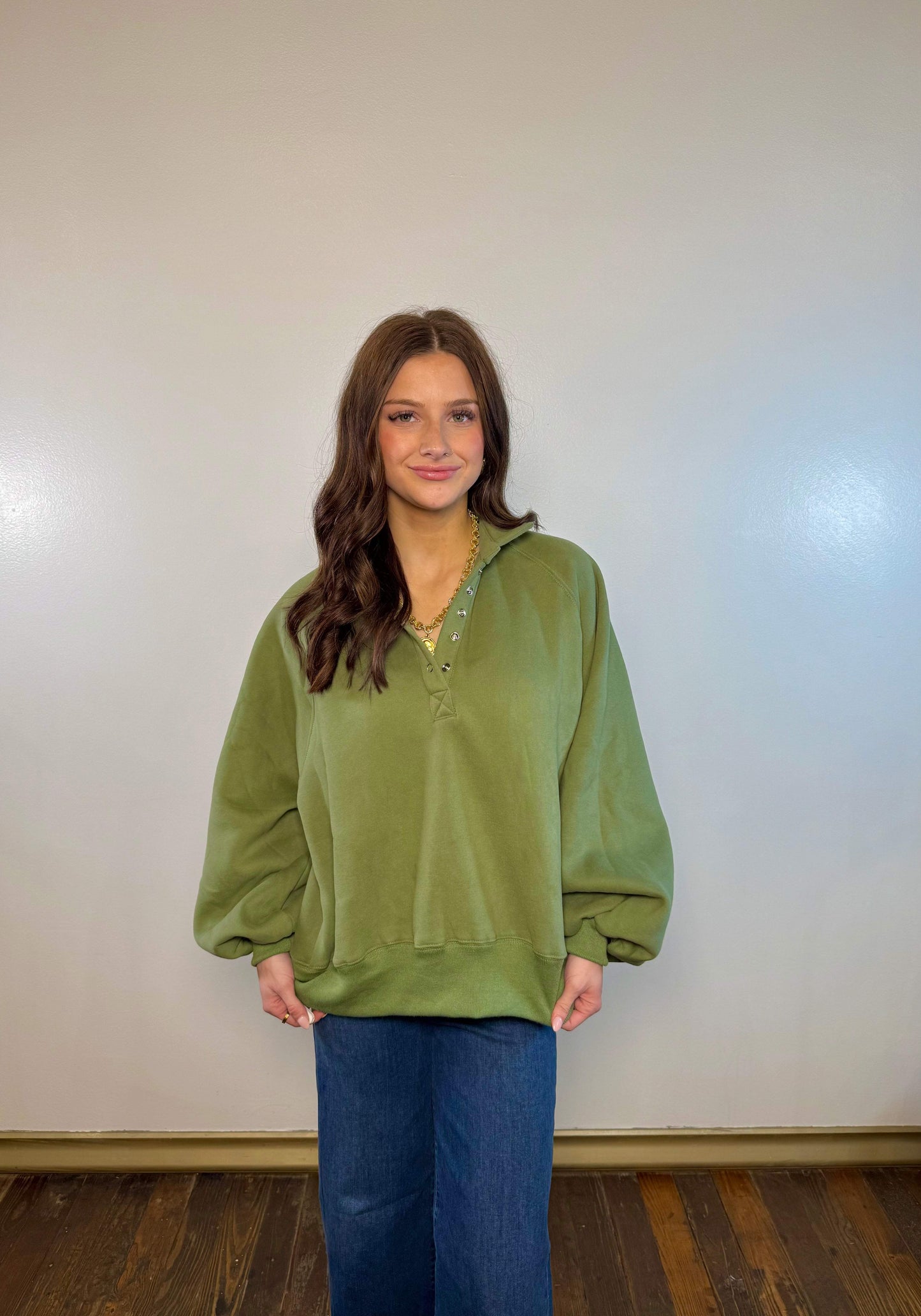 Piper Snap Button Collared Sweater