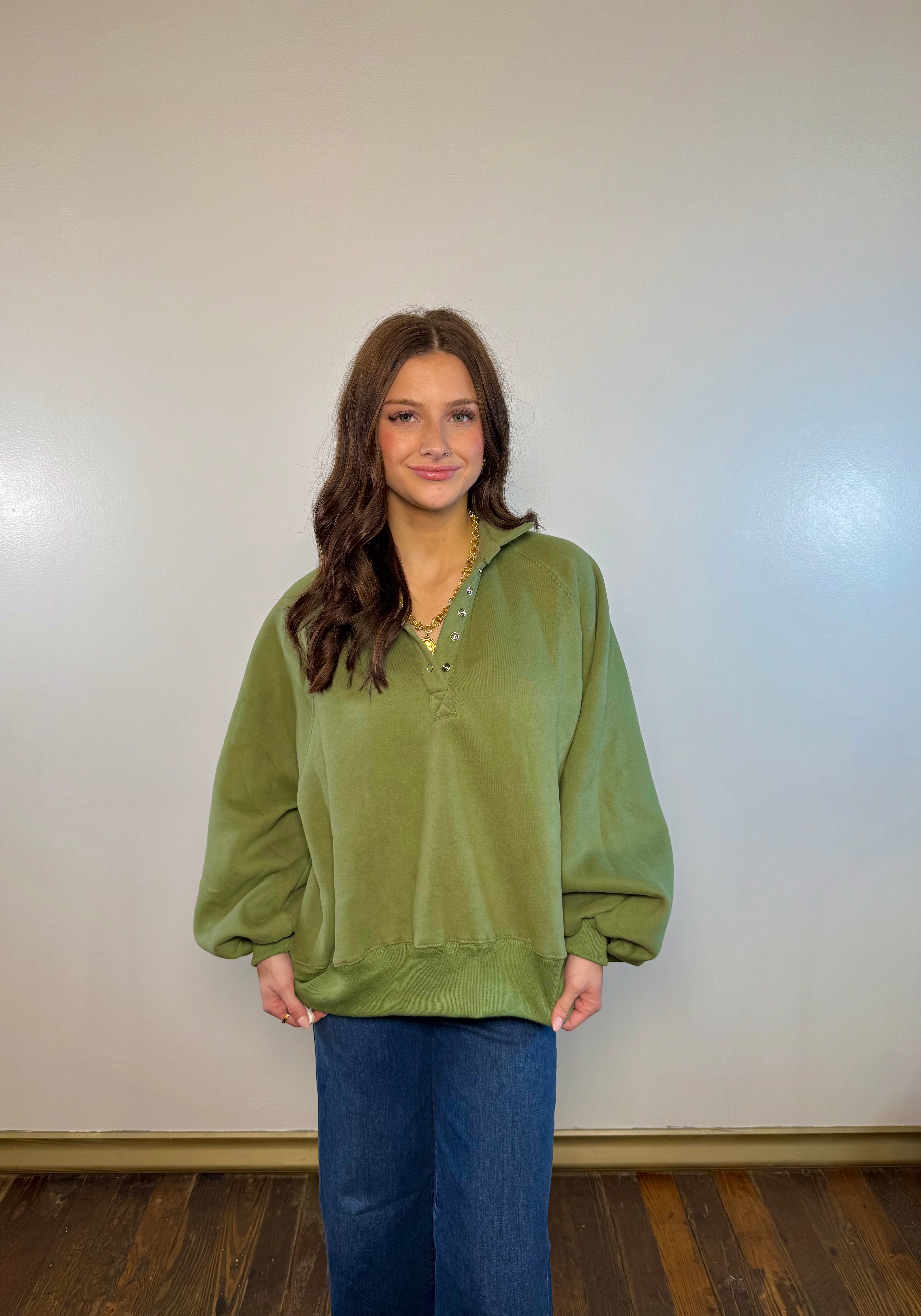 Piper Snap Button Collared Sweater