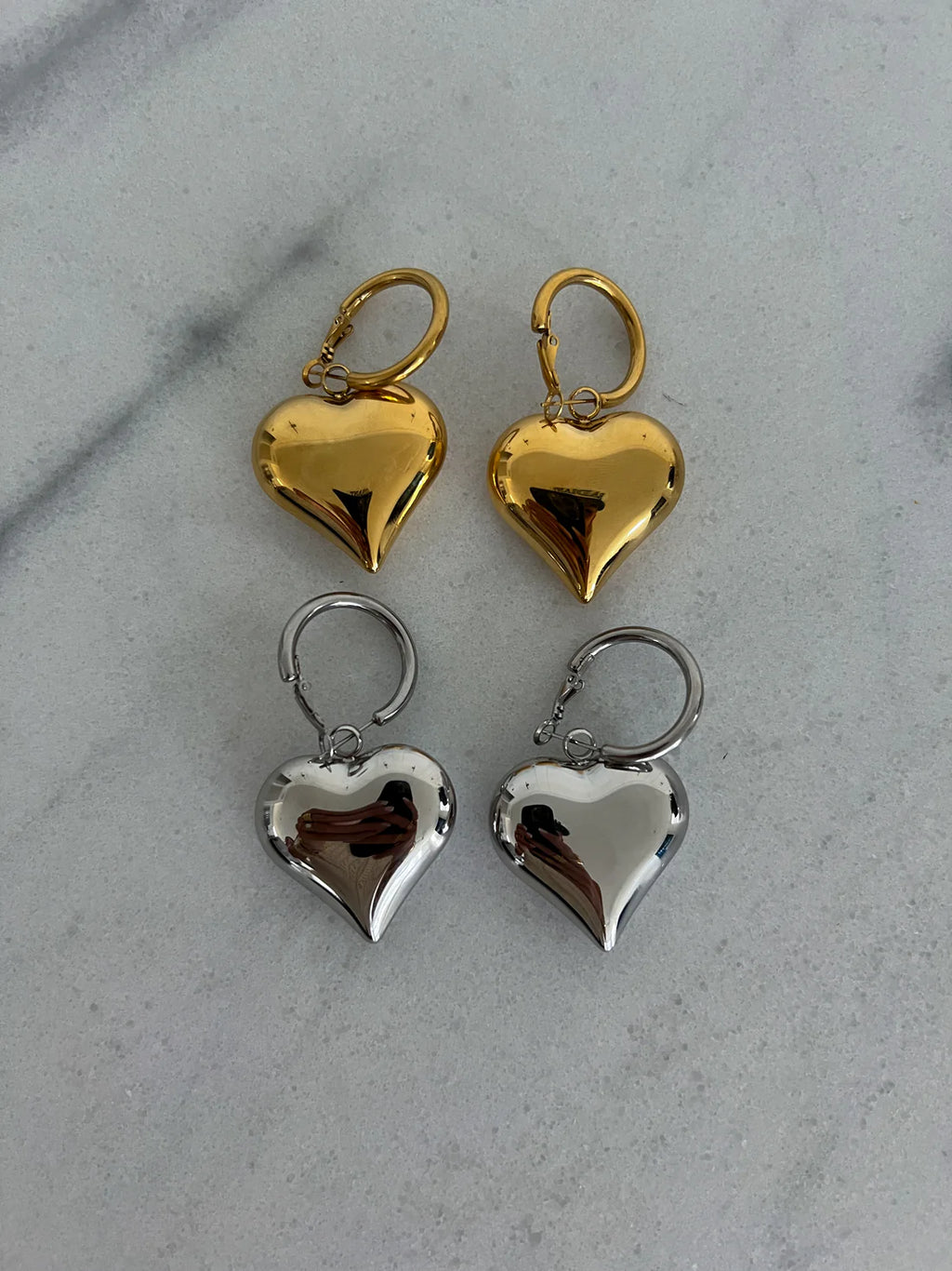 Bubble Heart Earrings | Water Resistant - Chansutt Pearls