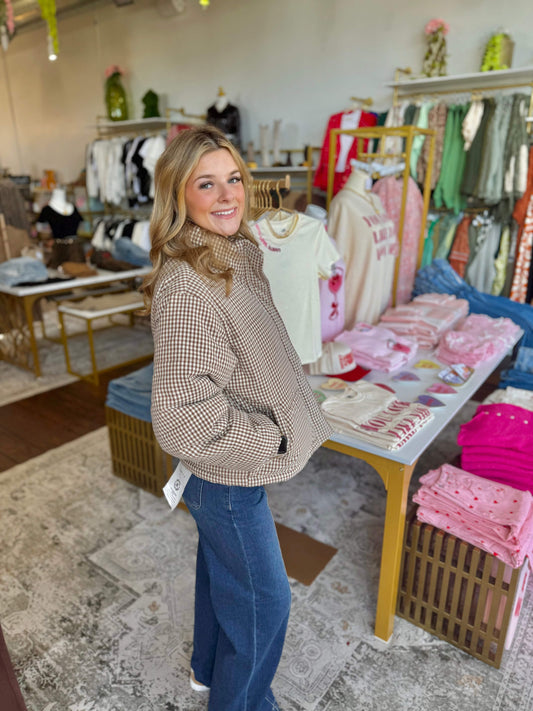The Essential Gingham Puffer Jacket