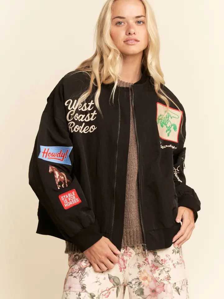 West Coast Rodeo Bomber Jacket | Plus