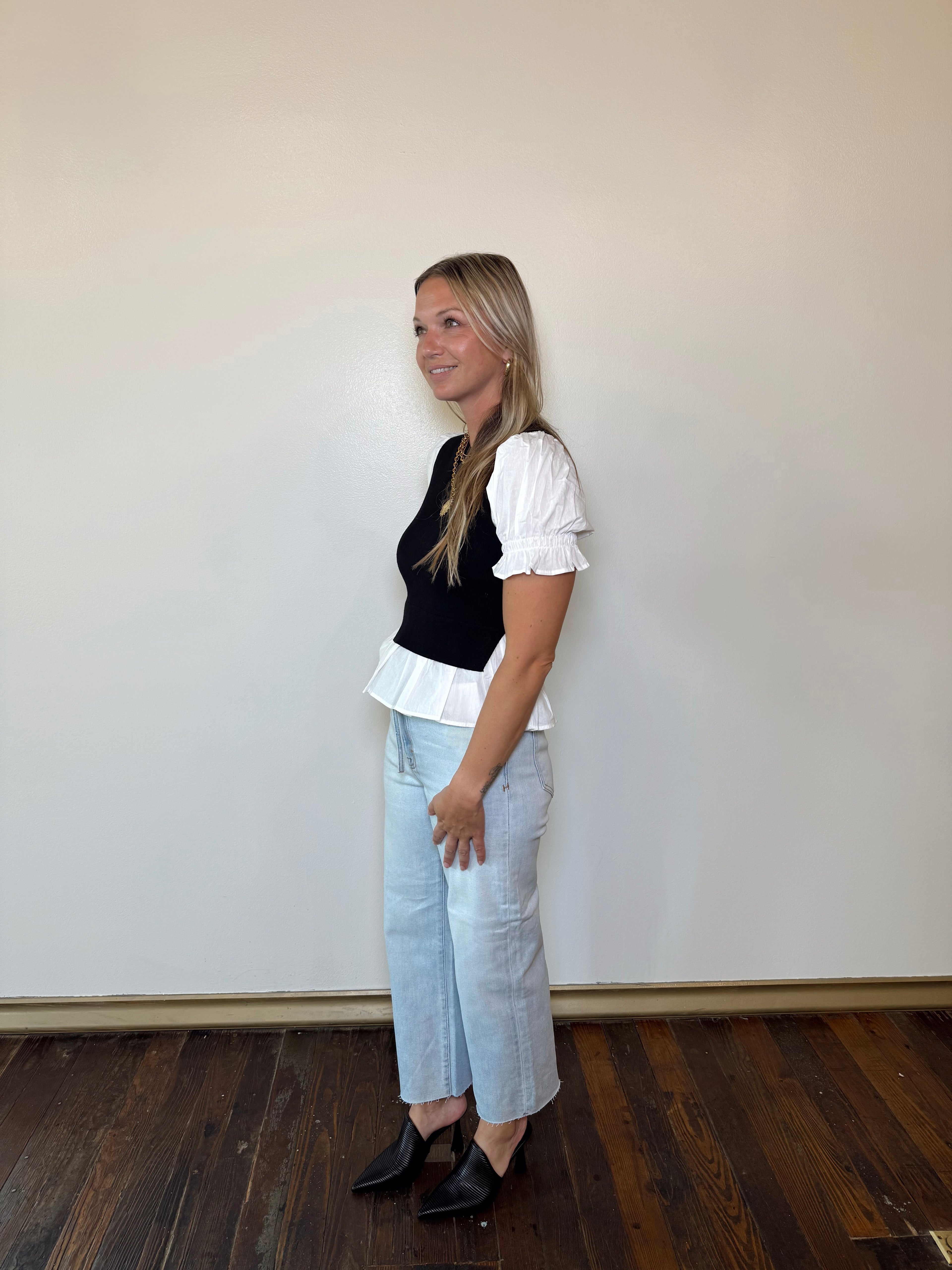 Easy Street Straight Tie Jeans