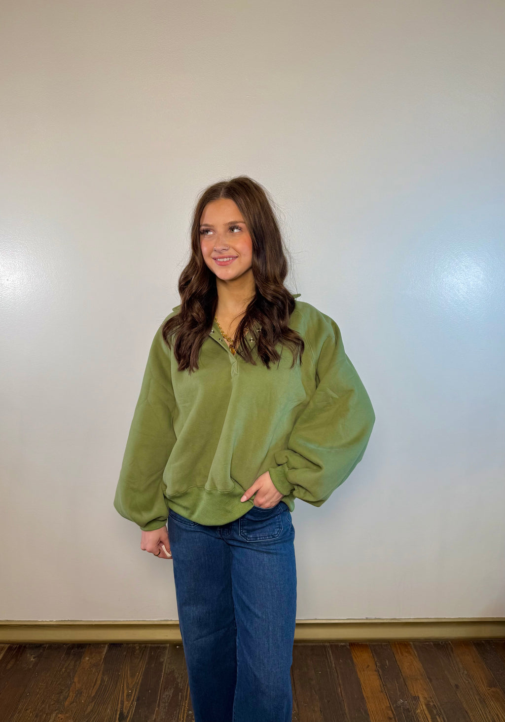 Piper Snap Button Collared Sweater