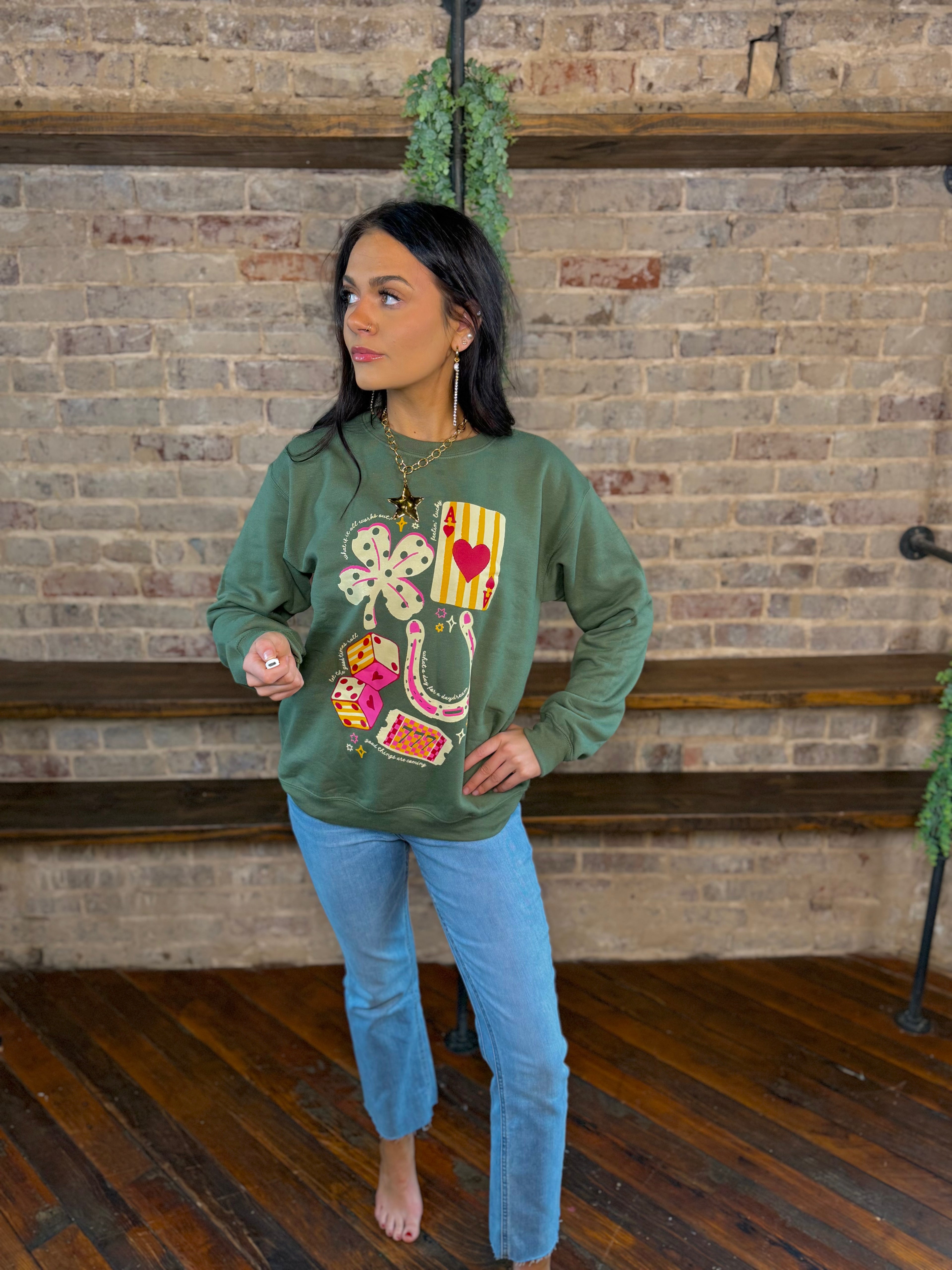 Lucky Trinkets Sweatshirt | PLUS SIZE AVAILABLE