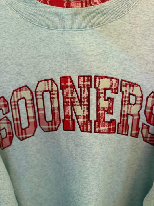Varsity Plaid Mock Neck Sweatshirt
