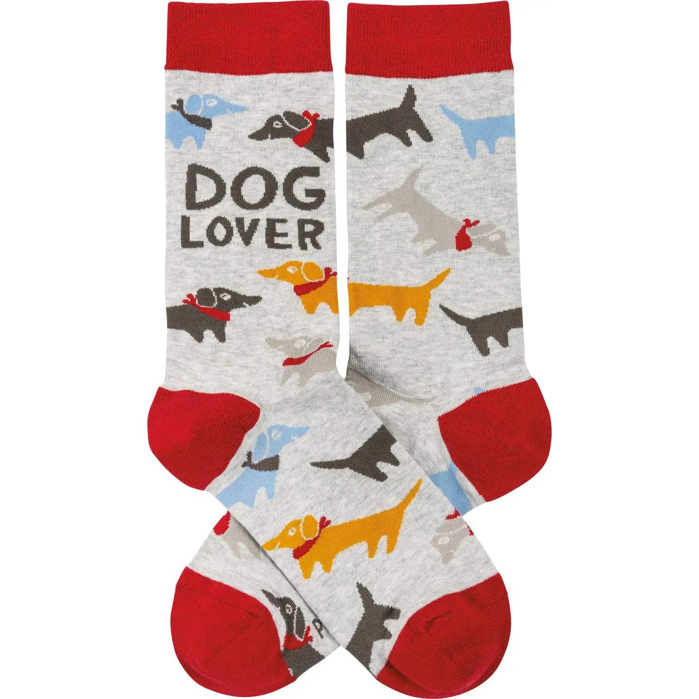 Classic Woven Crew Socks - Dogs