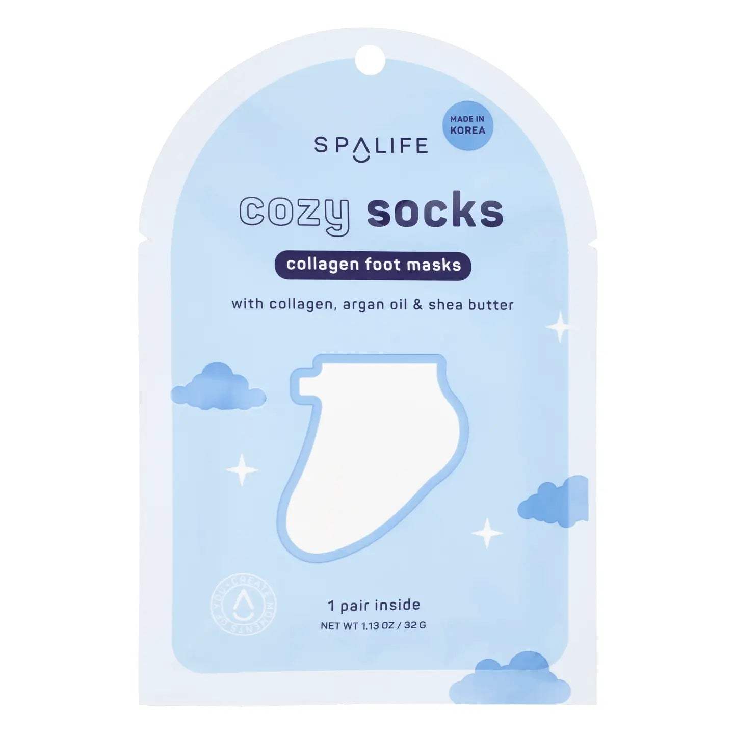 Cozy Socks Collagen Foot Masks | 1 Pair
