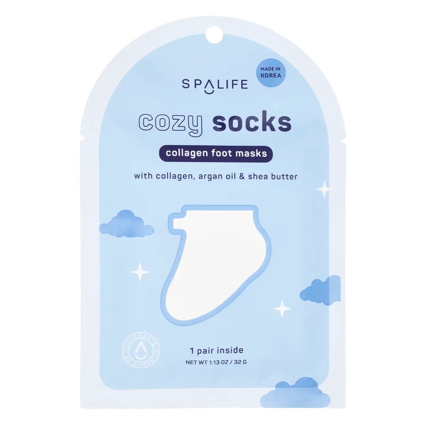 Christmas Holiday Cozy Socks Collagen Foot Masks | 1 Pair