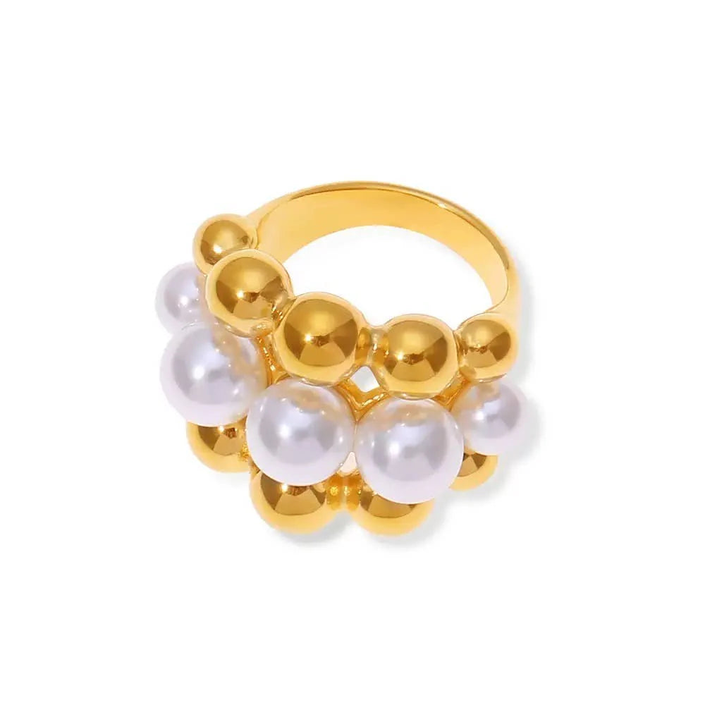 Pearl Bubble Ring Water Resistant