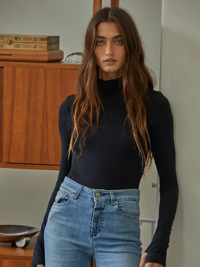 Sloane Knit Turtle Neck Bodysuit